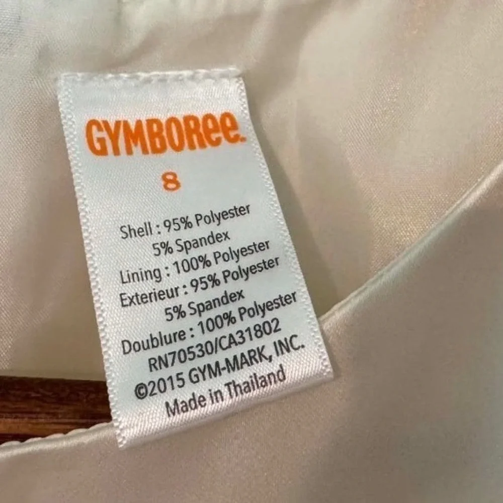 Gymboree Stripe‎ Bow Party Dress Girls 8 Cream Black Excellent Satin Special